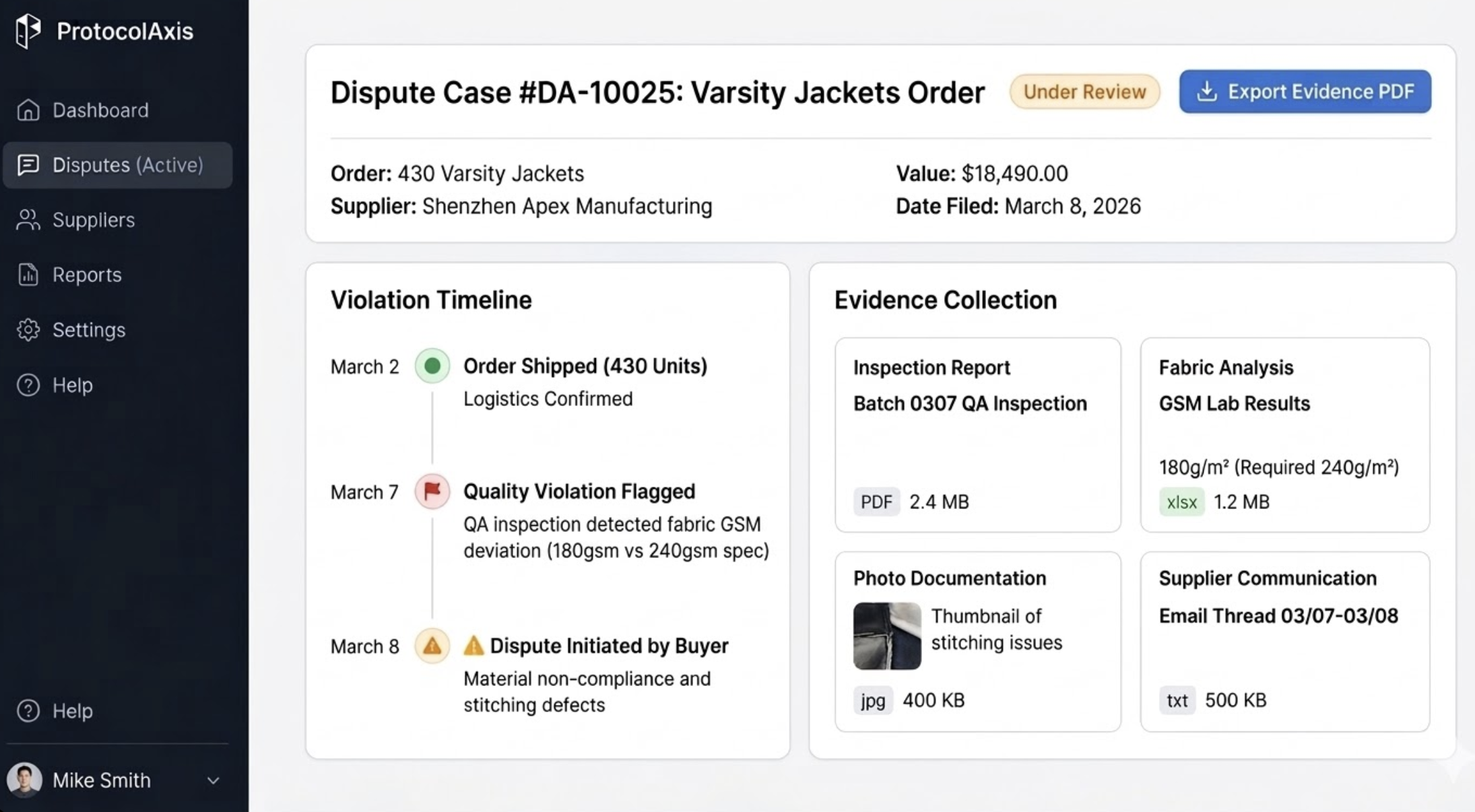 ProtocolAxis Dashboard